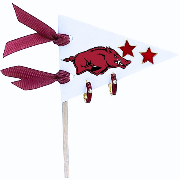 Arkansas : Pennant Pair Earring Set