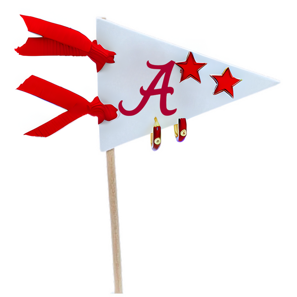 E203-AL Alabama Pennant Pair Earring Set