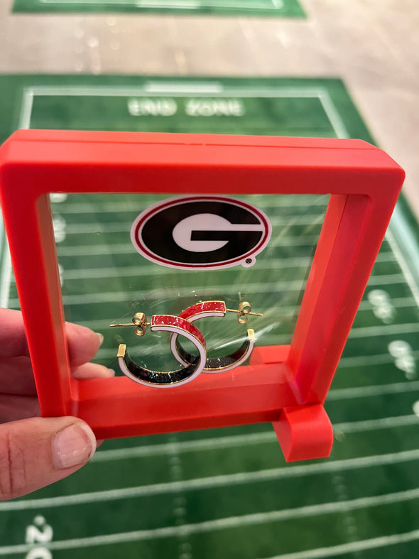 Game Day: School Colors Enamel Hoops