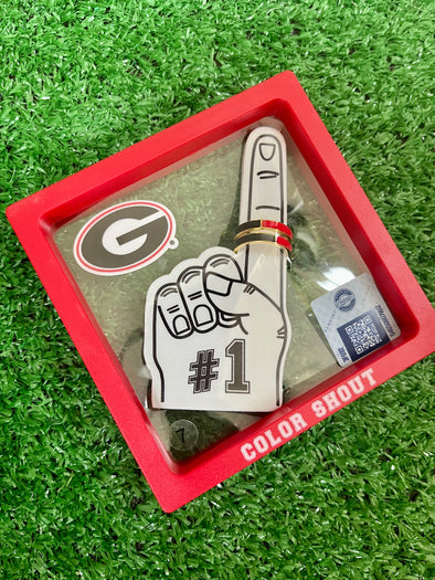 R207-Georgia: Team Colors 50/50 Stack Ring Set