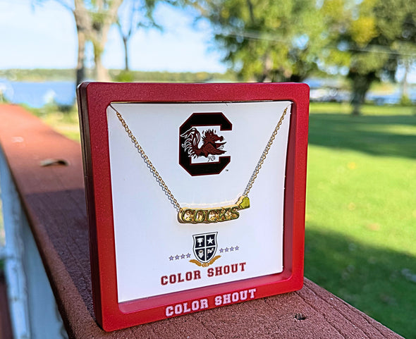 South Carolina - Gamecocks Heart Necklace